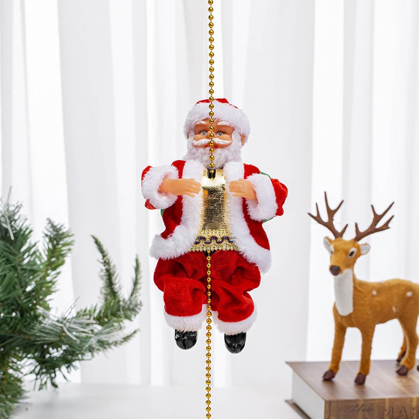 Santa Escalador Navideño Eléctrico – La decoración que da vida a tu Navidad